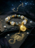 Stella Whisper · Scorpio Zodiac Crystal Bracelet | Labradorite & Moonstone