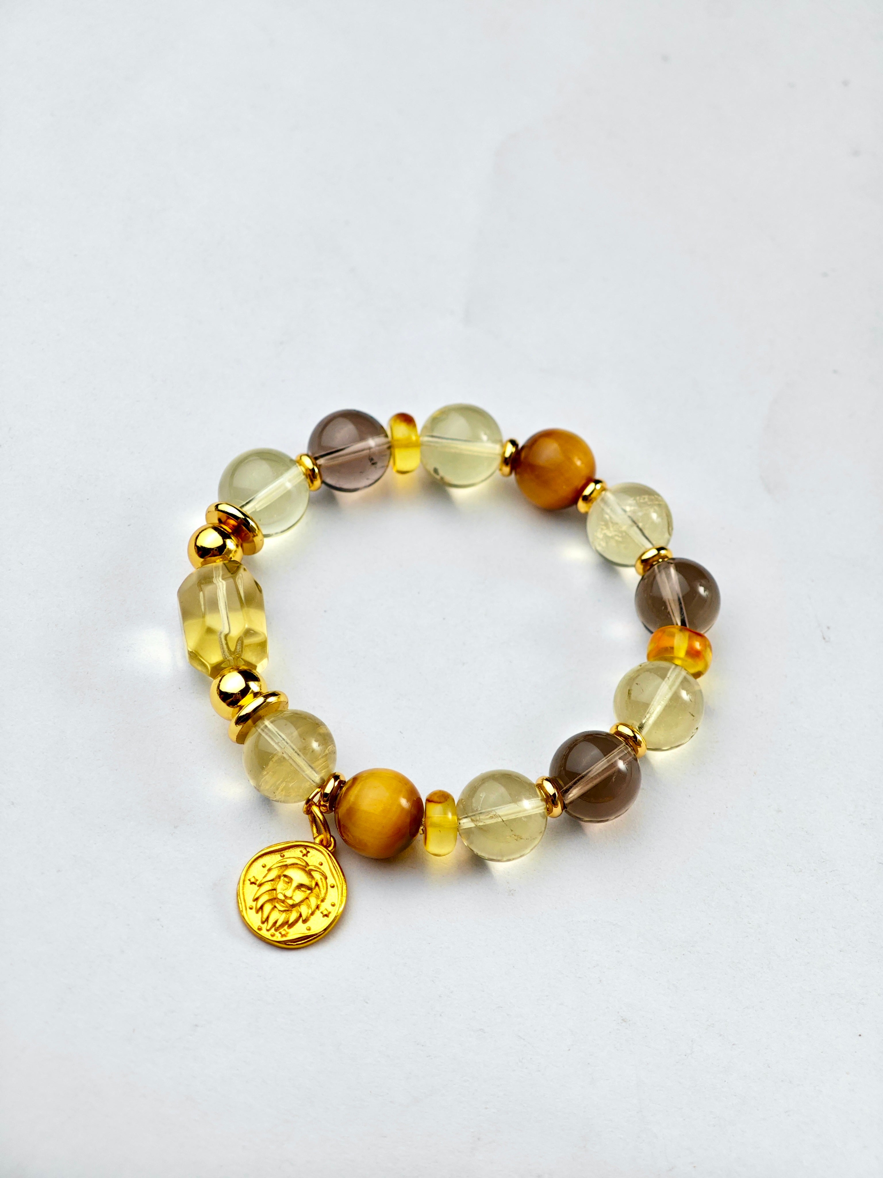 Stella Whisper · Leo Zodiac Crystal Bracelet
